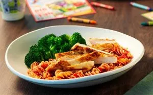 Grilled Chicken with Rotini Pasta Marinara kids